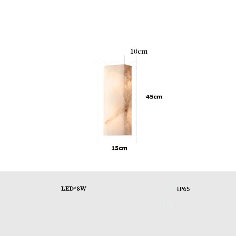 大理石製屋外壁掛けライト