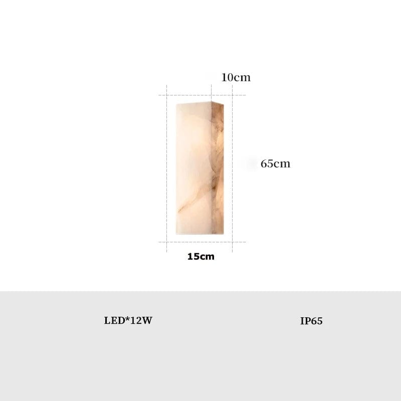 大理石製屋外壁掛けライト