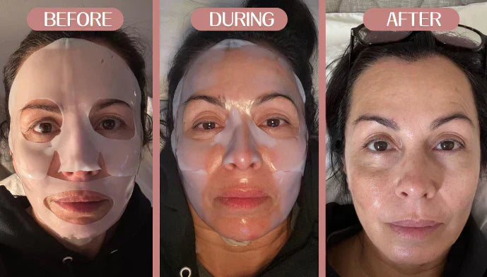 Masque facial au collagène Elara pour routine quotidienne de soins de la peau
