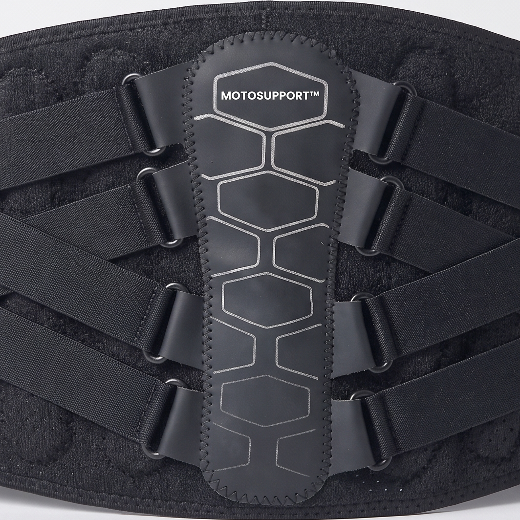 Close-up of the back panel with hexagon pattern