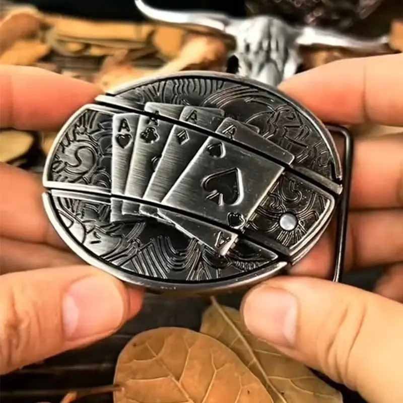 TerraForge Metall Ovale Cowboys Gürtelschnalle Zubehör
