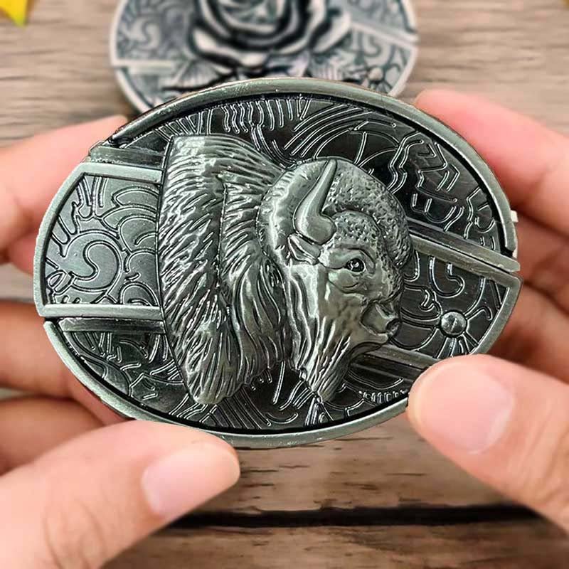 TerraForge Metall Ovale Cowboys Gürtelschnalle Zubehör