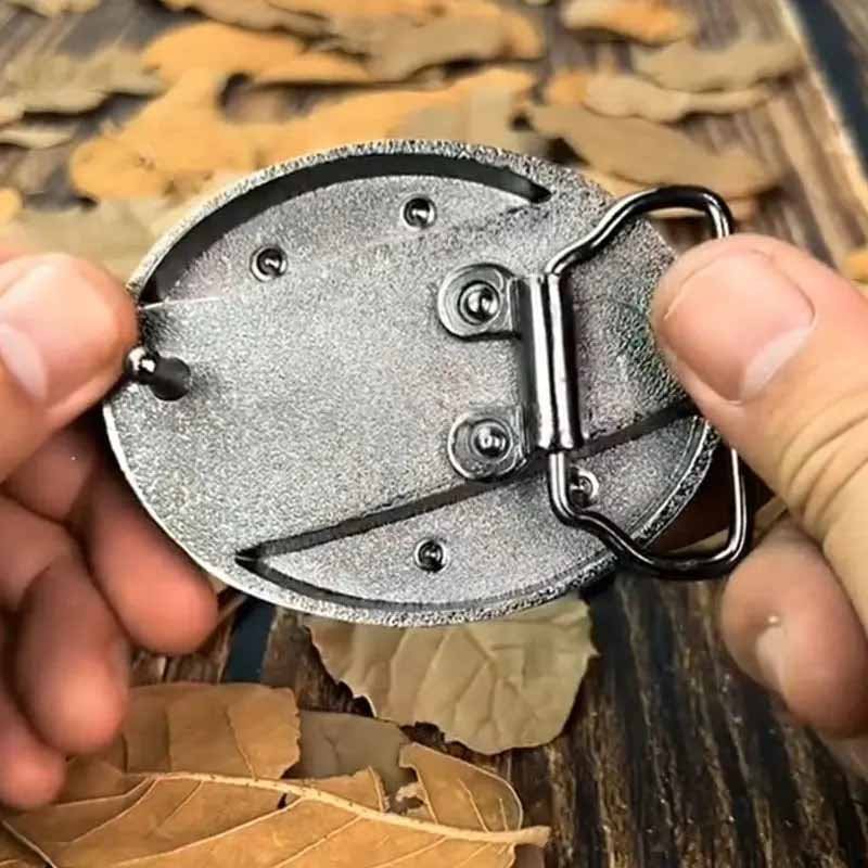 TerraForge Metall Ovale Cowboys Gürtelschnalle Zubehör