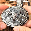 TerraForge Metall Ovale Cowboys Gürtelschnalle Zubehör