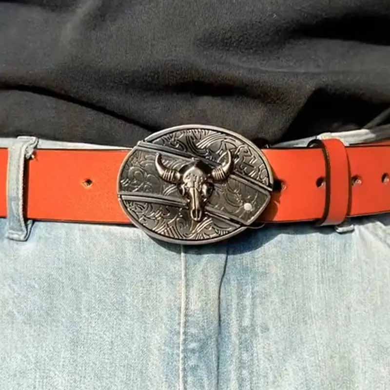 TerraForge Metall Ovale Cowboys Gürtelschnalle Zubehör