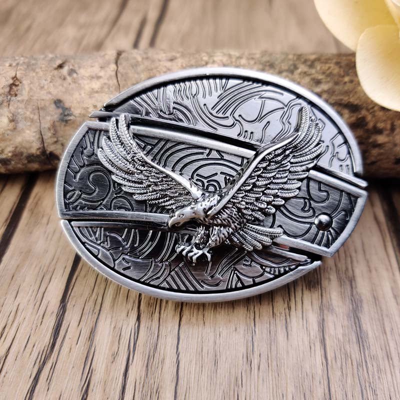 TerraForge Metall Ovale Cowboys Gürtelschnalle Zubehör