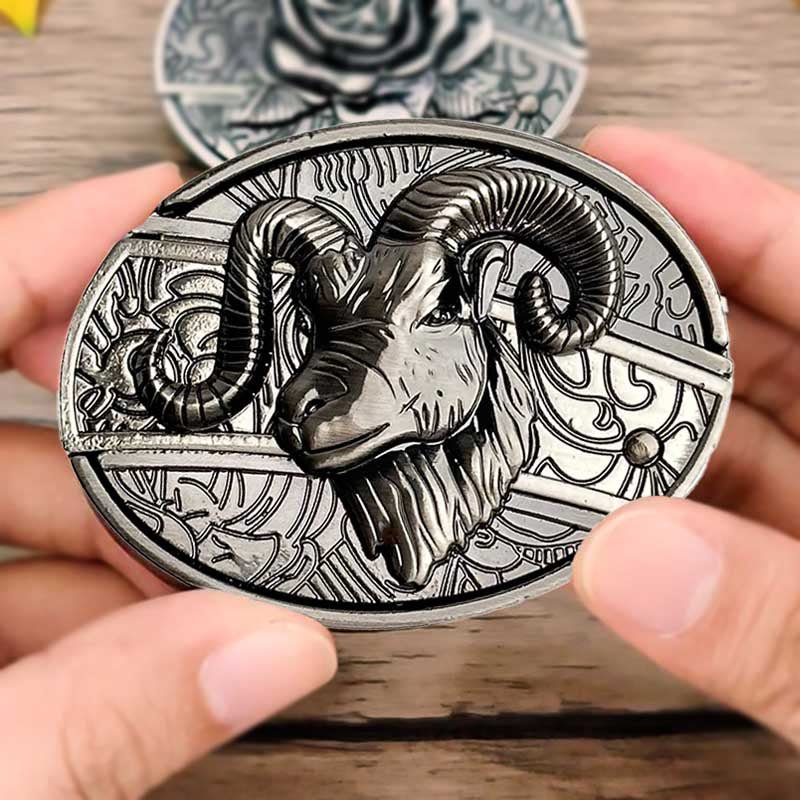 TerraForge Metall Ovale Cowboys Gürtelschnalle Zubehör