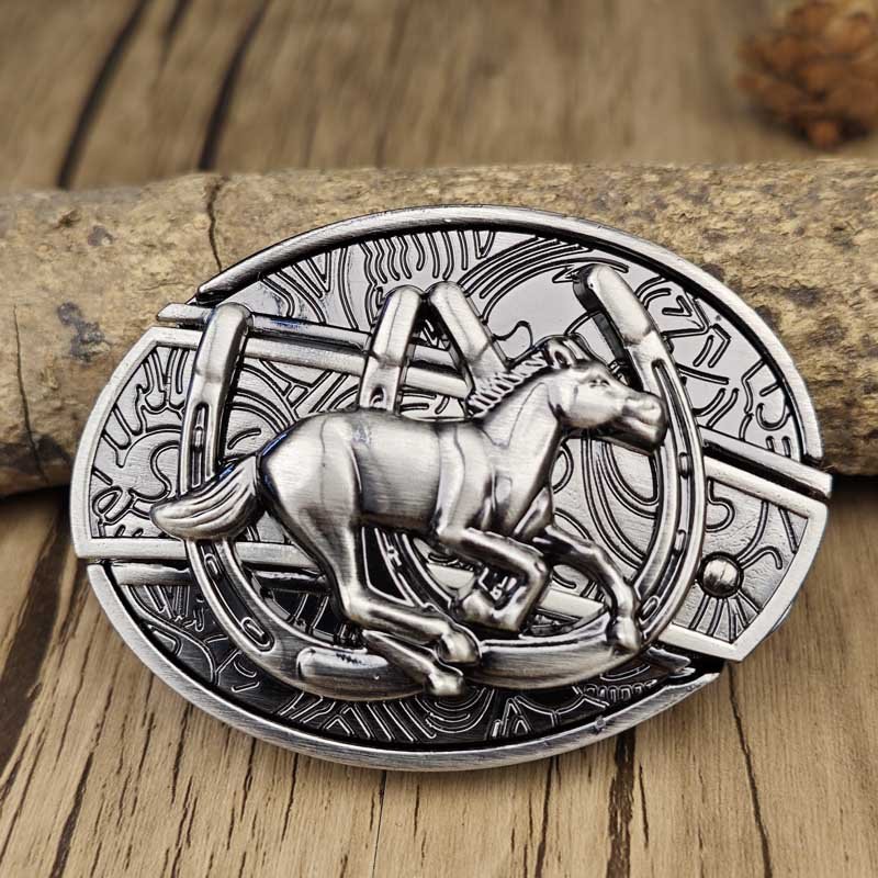 TerraForge Metall Ovale Cowboys Gürtelschnalle Zubehör