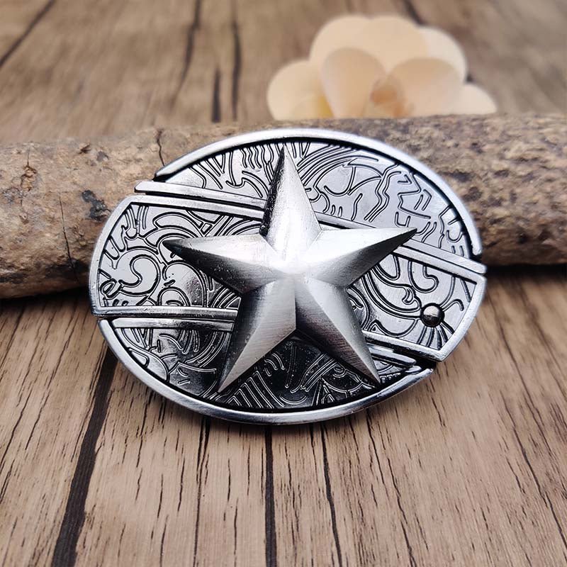TerraForge Metall Ovale Cowboys Gürtelschnalle Zubehör