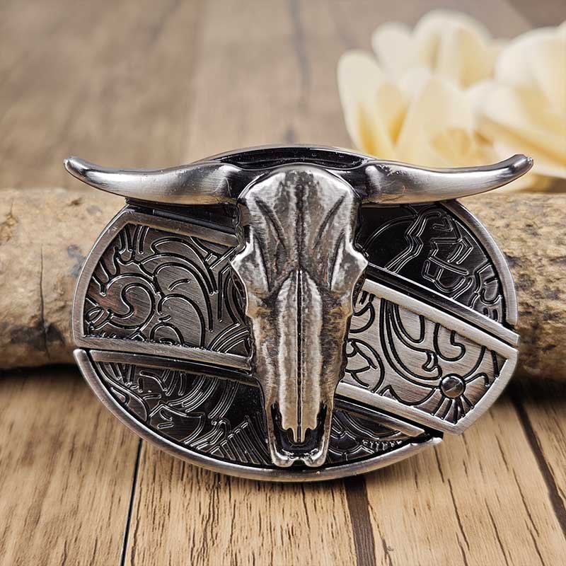 TerraForge Metall Ovale Cowboys Gürtelschnalle Zubehör