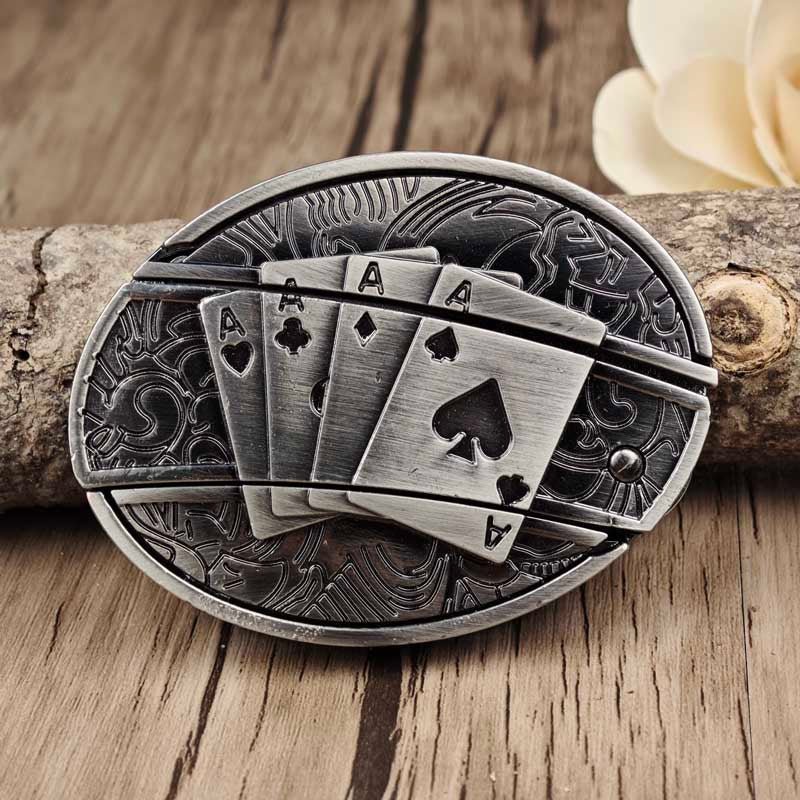 TerraForge Metall Ovale Cowboys Gürtelschnalle Zubehör