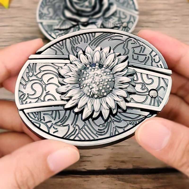 TerraForge Metall Ovale Cowboys Gürtelschnalle Zubehör
