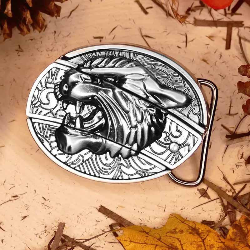 TerraForge Metall Ovale Cowboys Gürtelschnalle Zubehör