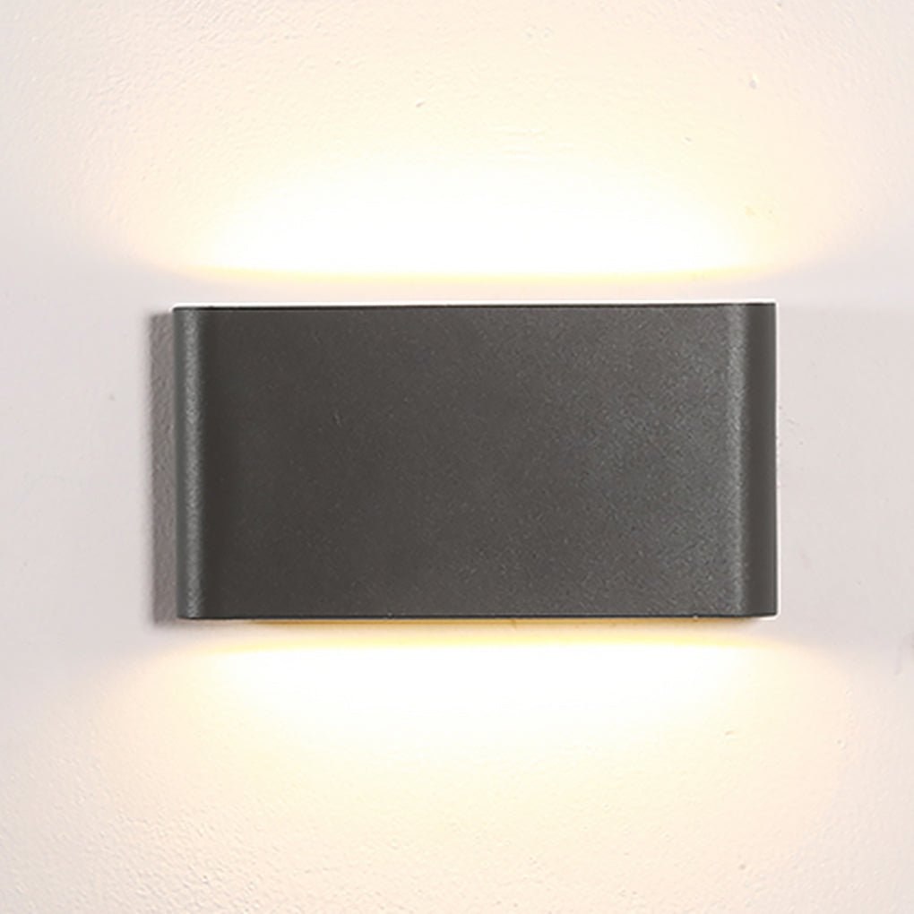 Applique murale LED en verre moderne à profil bas Nolle — orientation vers le haut et vers le bas