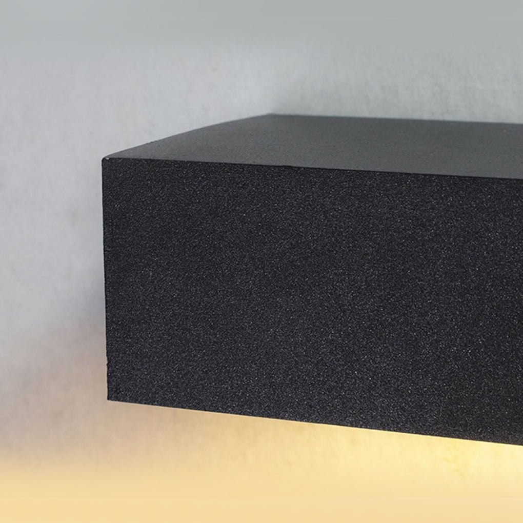 Edin Rectangle LED Outdoor Wall Light — Slim Frame, Modern Profile