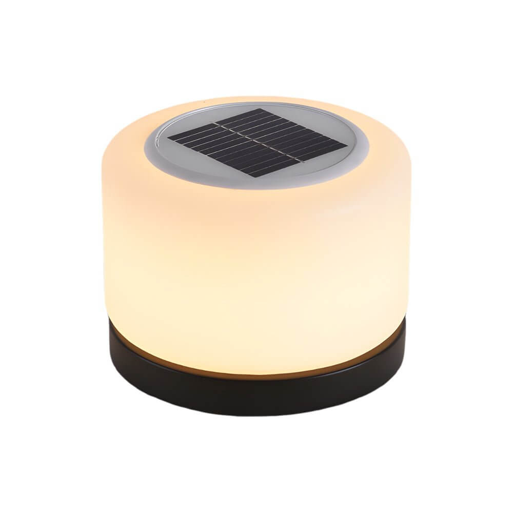 Modern Cylindrical Steel Outdoor Post & Pillar Light — Towern