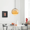 Üveg gömb függeszték modern minimalista stílusban | Orntli