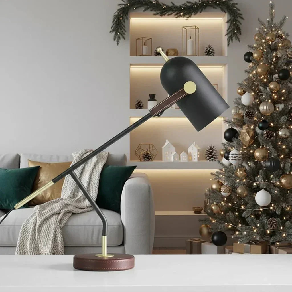 Aurora Modern Metal Desk Light With E27 LED For Reading And Ambience