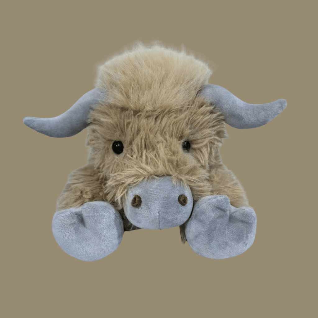 Peluche Mucca Highland di Cloverdale, Amico della Fattoria Amabile con Design Accogliente e Abbracciabile