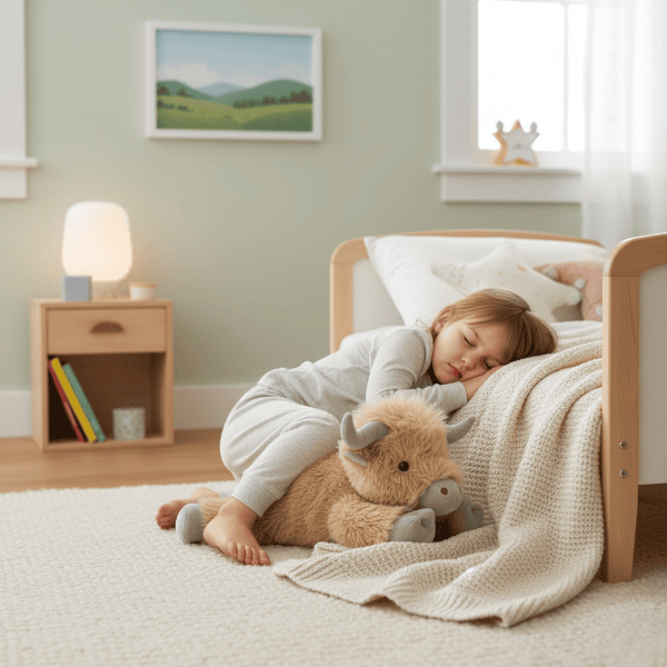 Peluche Mucca Highland di Cloverdale, Amico della Fattoria Amabile con Design Accogliente e Abbracciabile