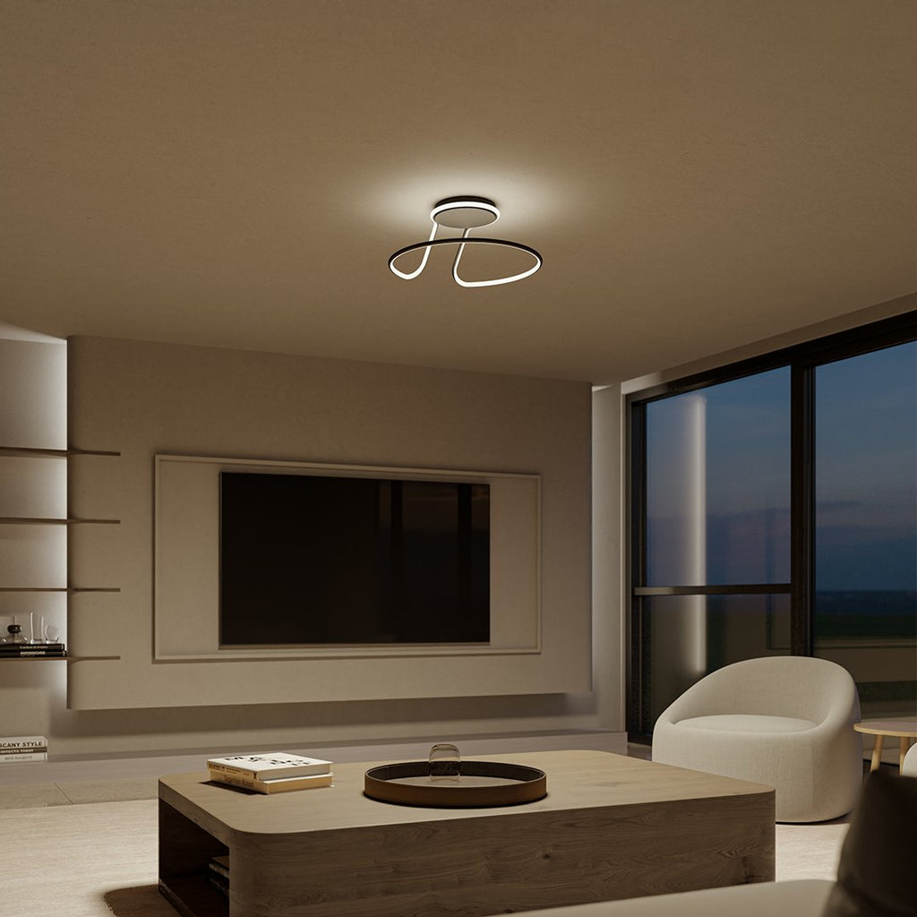 LumaNova Ring Shaped Dimmable LED Ceiling Light for Modern Interiors