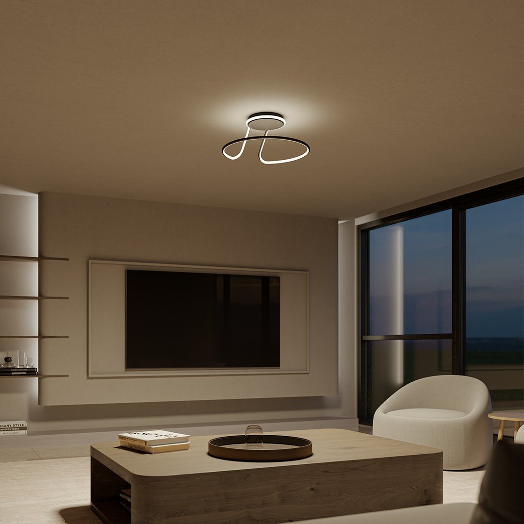 LumaNova Ring Shaped Dimmable LED Ceiling Light for Modern Interiors