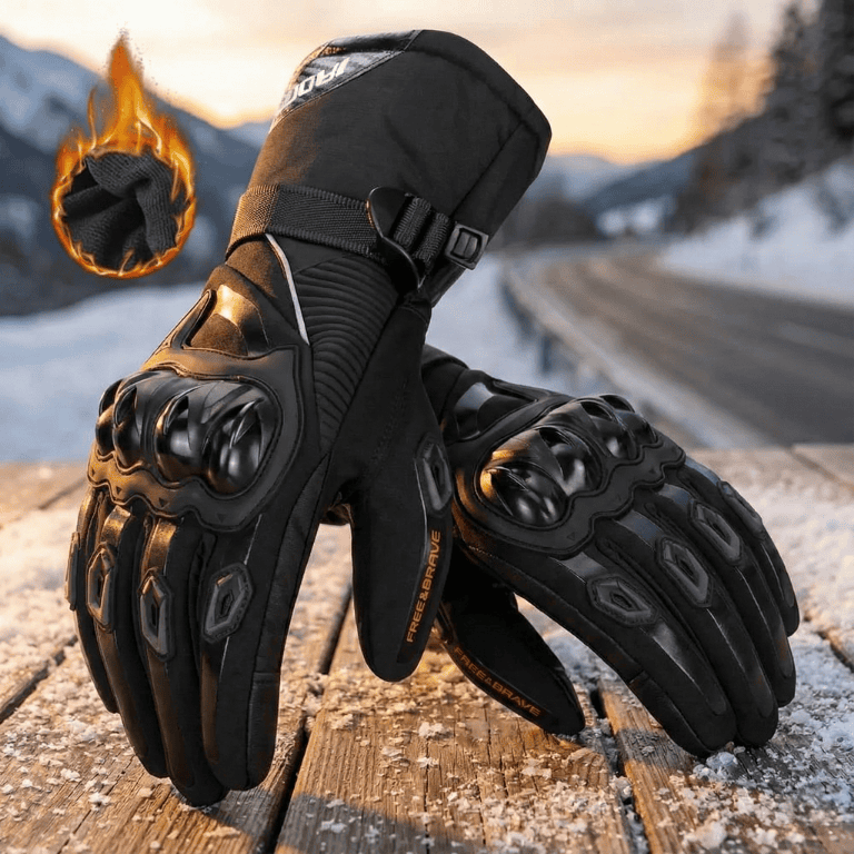 Guanti da moto Temp Guard impermeabili con isolamento a 3 strati e fibra di carbonio