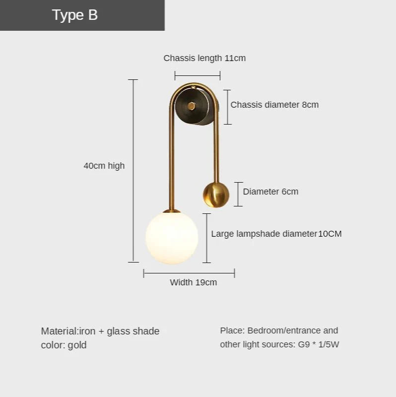 Neper Duvar Lambası