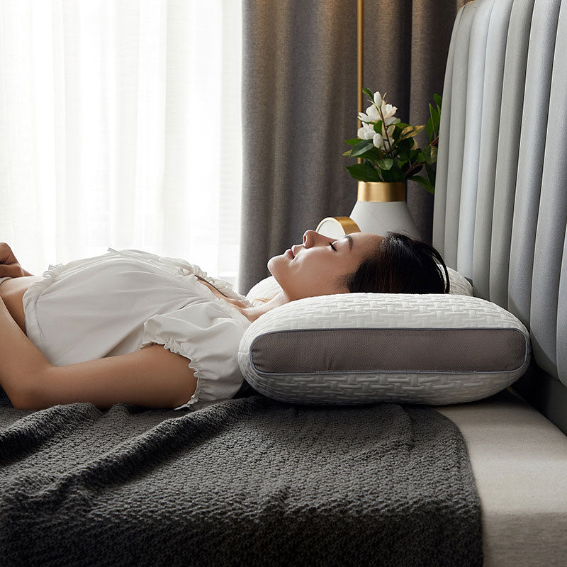 背部及侧卧睡眠者专用混合枕 - 颈部与肩部支撑枕