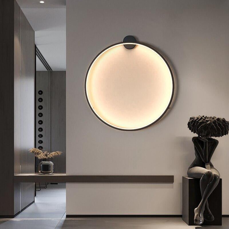 Lámpara de Pared Redonda Moderna y Minimalista para Iluminación Interior Elegante