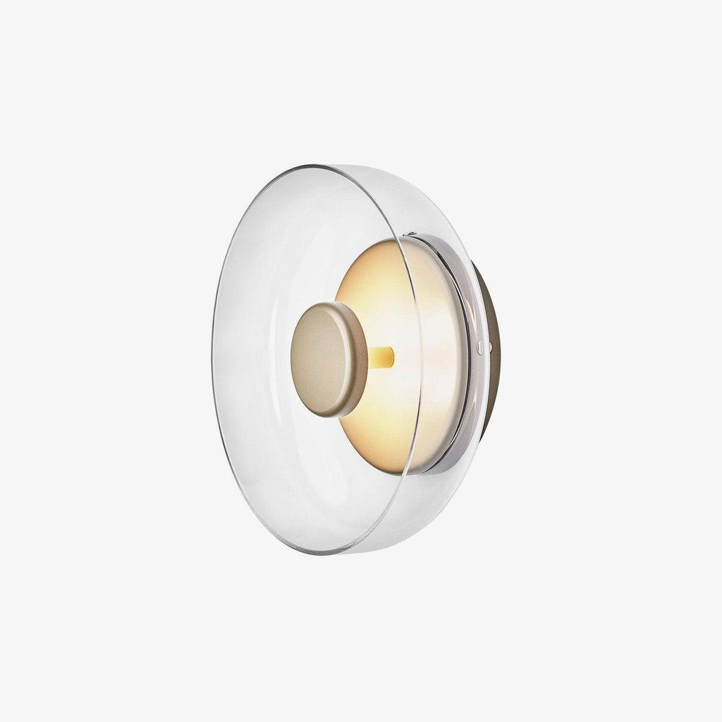 Glimmera rund væglampe — 9″ diameter, slankt design