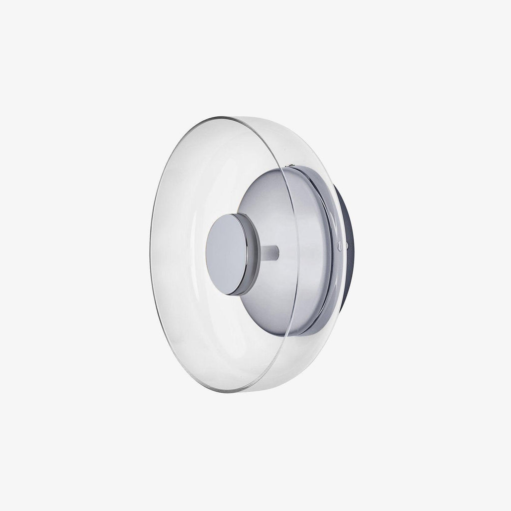 Glimmera rund væglampe — 9″ diameter, slankt design