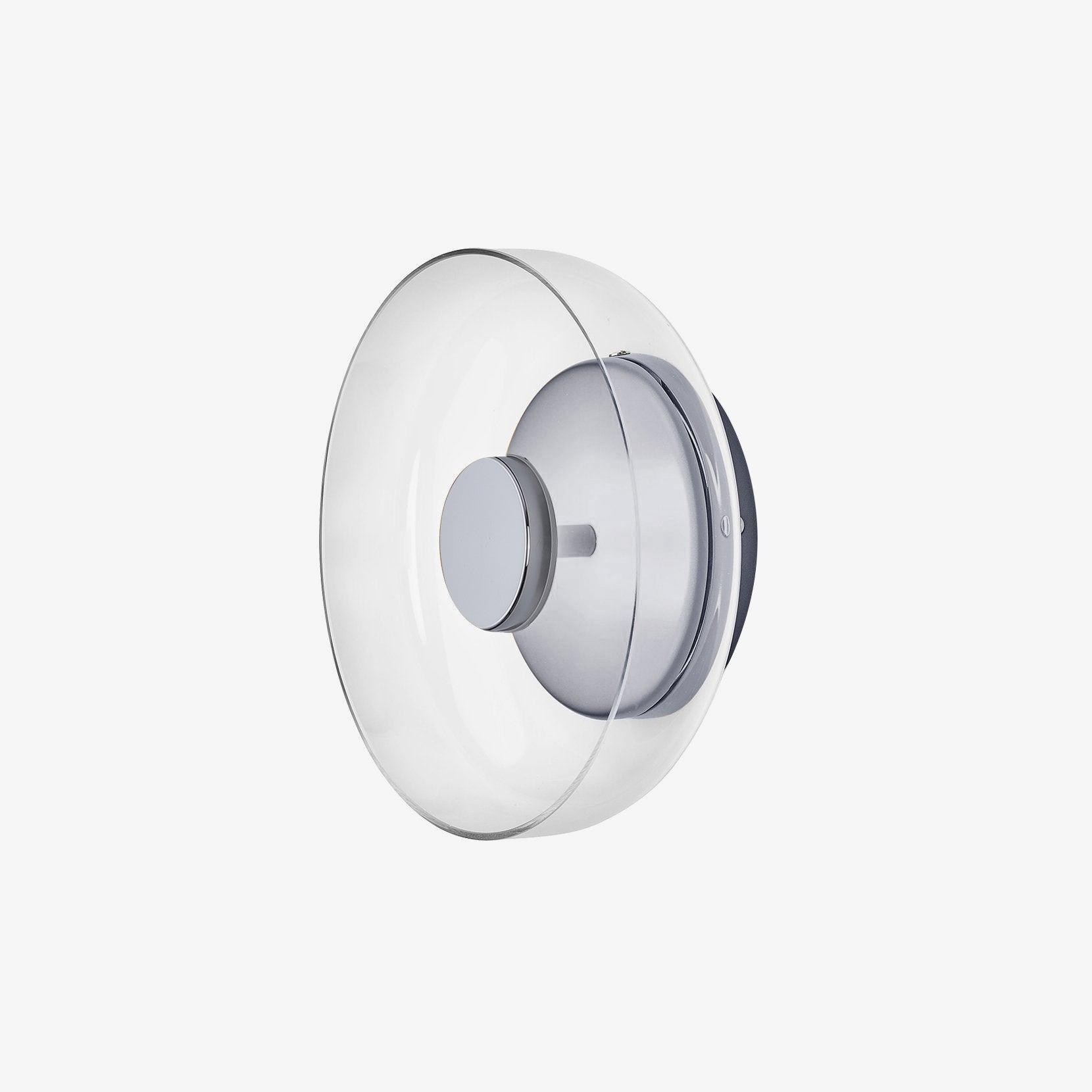 Glimmera rund væglampe — 9″ diameter, slankt design