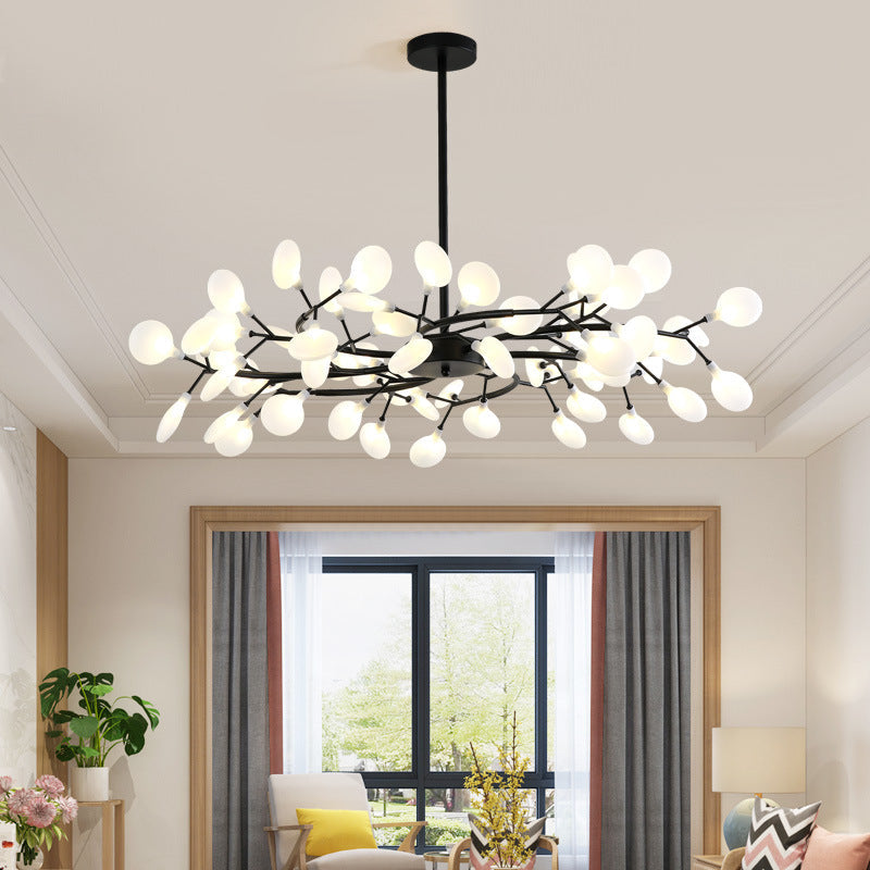 Olivia Art Deco Sputnik Chandelier — Unique Branch and Firefly Design