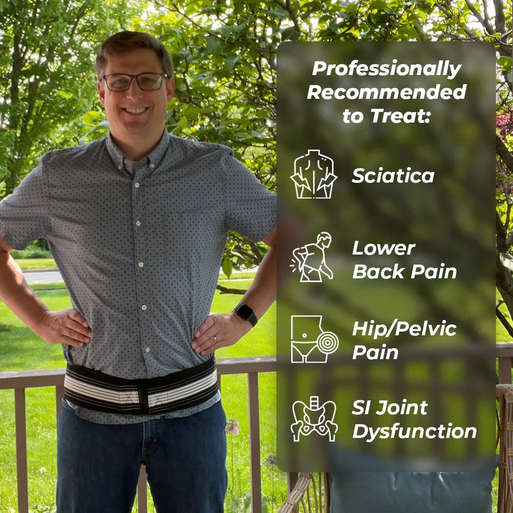 חגורת הקלה על כאבי סיאטיקה - סלק את כאבי הסיאטיקה וכאבי הגב התחתון שלך
