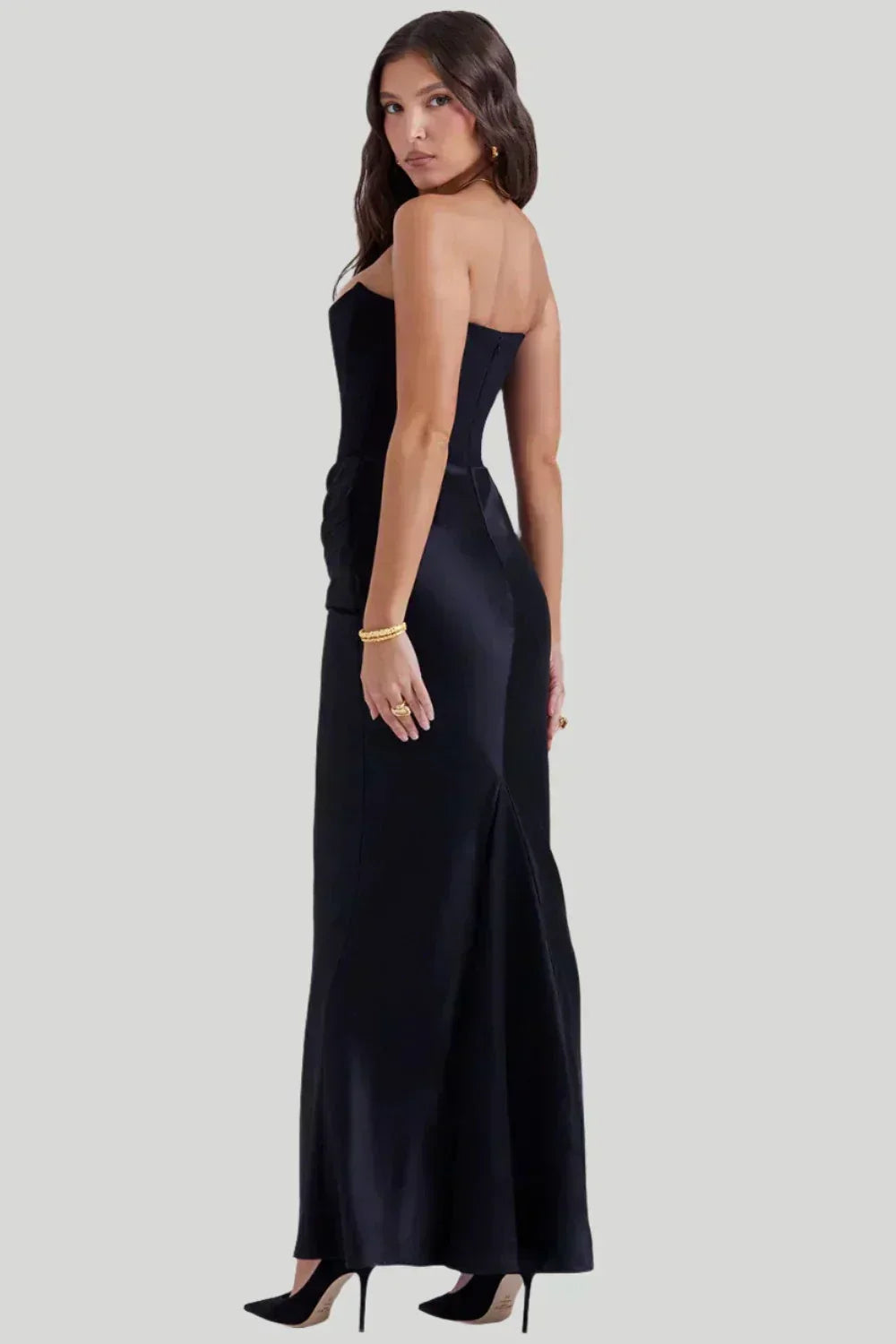 Fiona - Abito lungo elegante senza spalline