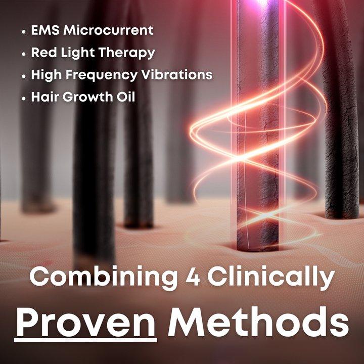 جهاز تدليك VitaScalp™ مع علاج بالليزر منخفض الطاقة