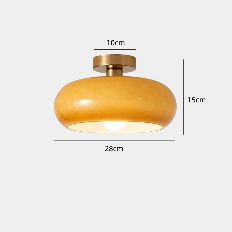 Aurora üveg éjjeli függeszték lámpa fehér vagy narancssárga árnyalattal