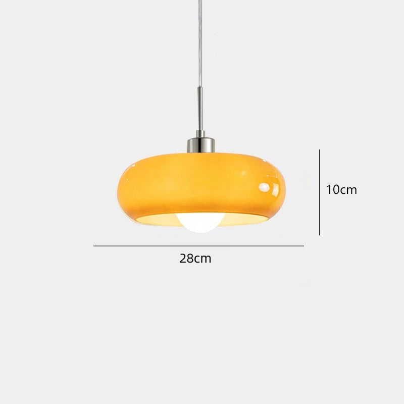 Aurora üveg éjjeli függeszték lámpa fehér vagy narancssárga árnyalattal