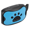 Rechargeable vibration bark collar receiver with blue paw design
