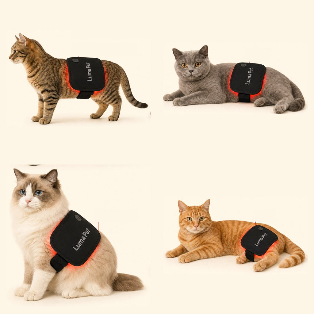 Light pad worn on back, hips, shoulders and legs