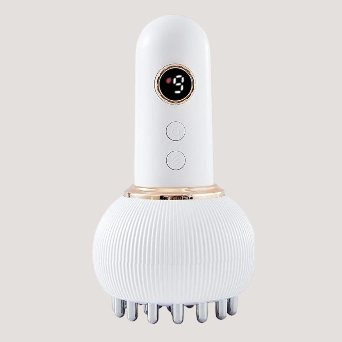 Electric body massager with digital display and multi-needle massage head