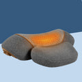 Electric neck stretcher pillow with heated centre panel
