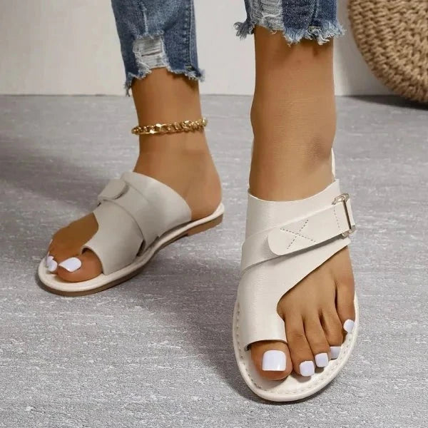 OrthoStride 女士矫形拇外翻矫正皮革凉鞋