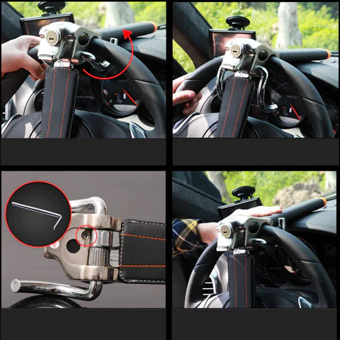 強力な車用ハンドルロックバー