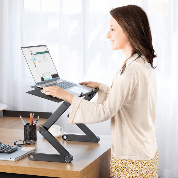 NovaDesk Penyangga Laptop Ergonomik Fleksibel 360 Darjah FlexStand