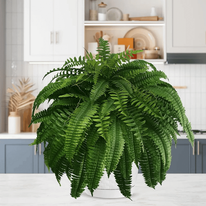 Lifelike UV-Resistant Boston Fern For Outdoor Decor