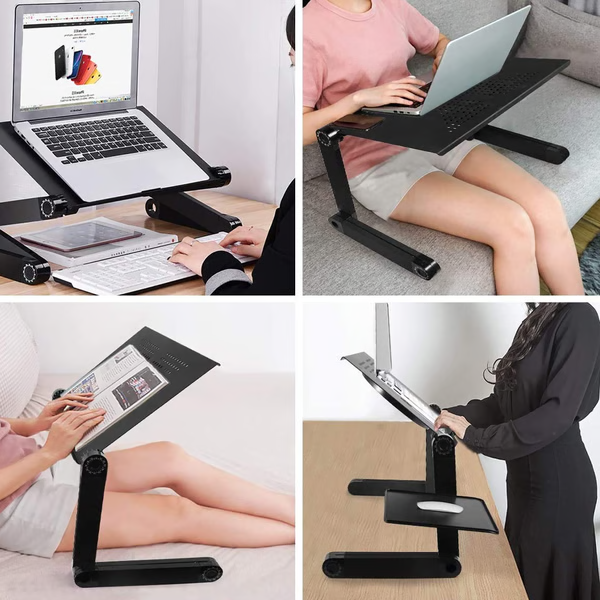 NovaDesk Penyangga Laptop Ergonomik Fleksibel 360 Darjah FlexStand