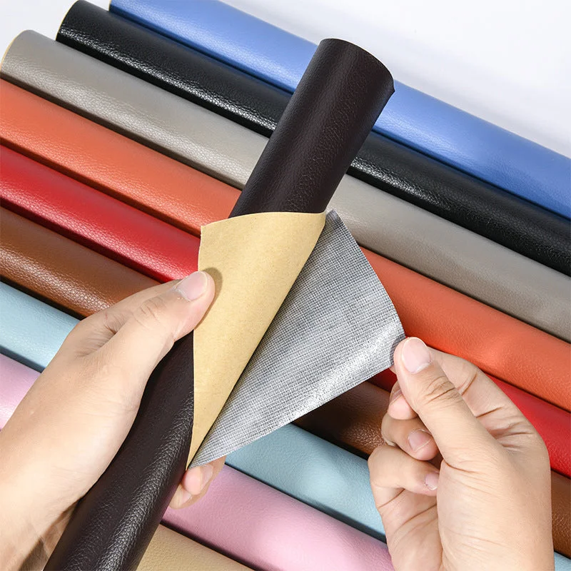 لاصق ذاتي لتجديد الجلد قابل للقص رقعة إصلاح أريكة (50x137 سم)