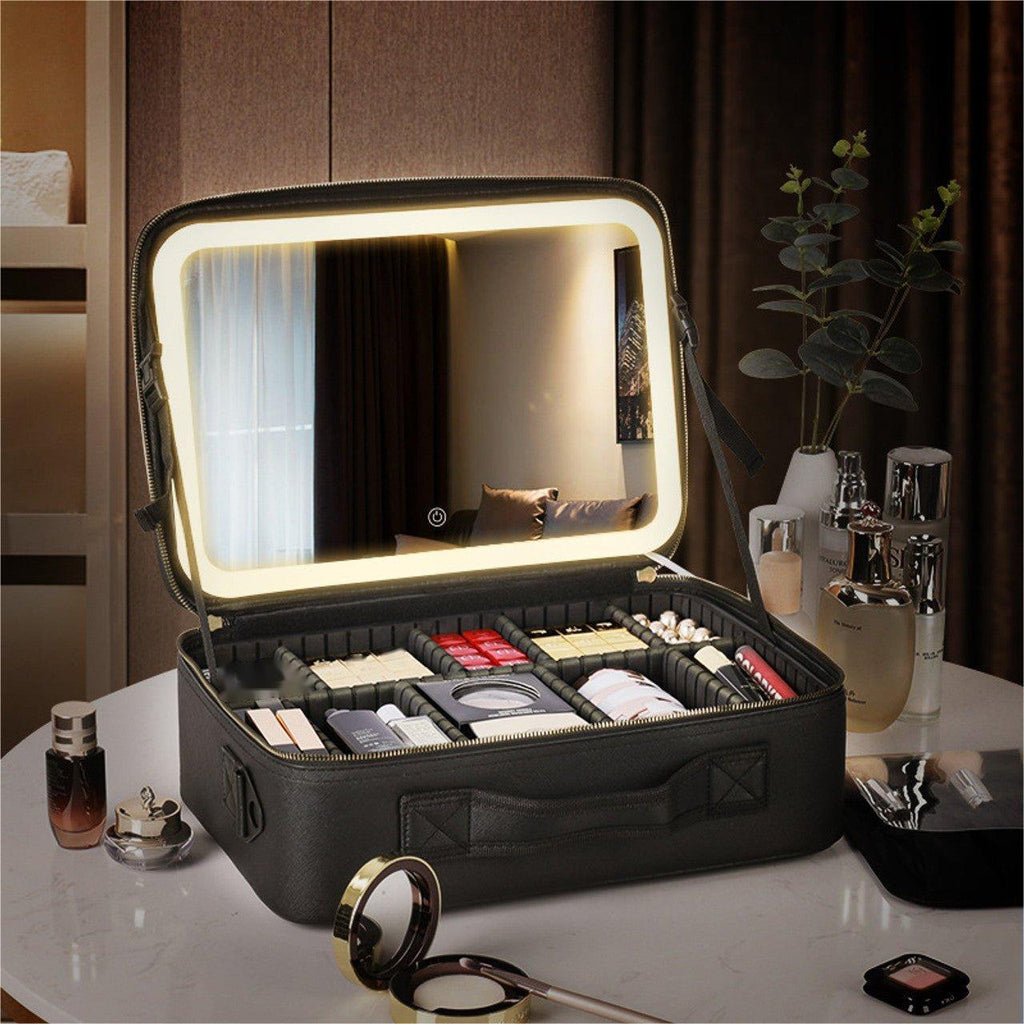 GleamBag Stralende LED Make-uptas Voor Onderweg en Reizen